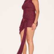 b66b3858a1de62d2a387c74de471fda674a478d9_CNM7821_3_plus_deep_red_double_layer_mesh_twist_detail_mini_dress