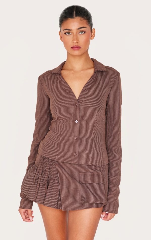 b72def1b6001e7b3ac760dea806d71af8331fa8b_CNL6012_1_dark_brown_peach_skin_pinstripe_woven_long_sleeve_cargo_shirt-1