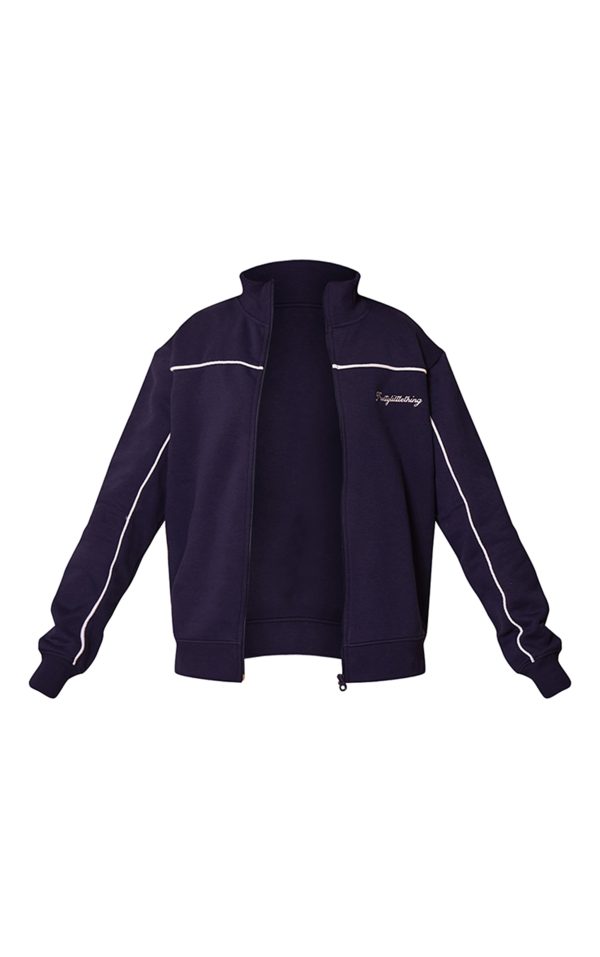 b7fc661a58ed03f185d4679c31dc8b9beff56683_CNM4825_5_prettylittlething_dark_blue_contrast_piping_detail_zip_through_track_top