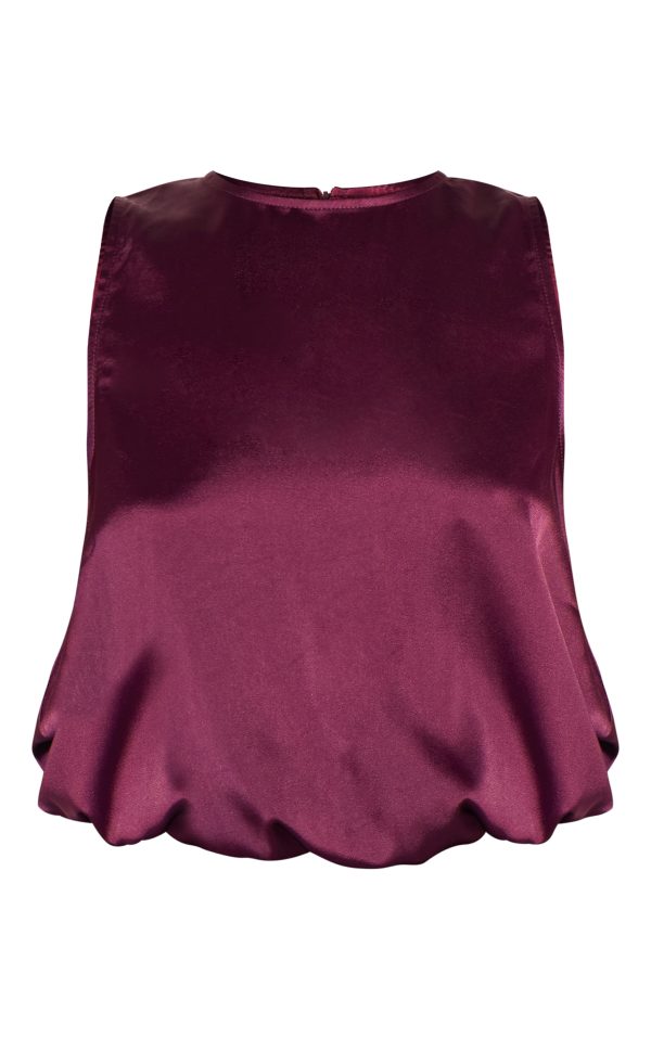 b846f572d3234c40945a75547137754f94f69736_CNM2400_5_wine_satin_bubble_hem_top
