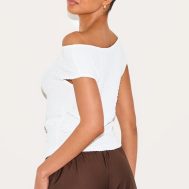b8afbec9437731937e8f8447333df52e1ab09678_CNM4263_2_cream_textured_asymmetric_ruched_detail_long_top
