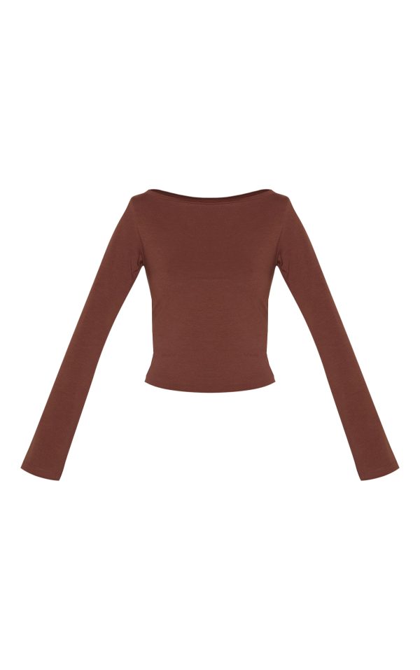 b940cadb2af0b533fe2f058f860d4702a7dfb5c7_CNM3768_5_chocolate_crew_neck_flared_sleeve_long_top