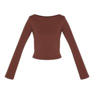 b940cadb2af0b533fe2f058f860d4702a7dfb5c7_CNM3768_5_chocolate_crew_neck_flared_sleeve_long_top