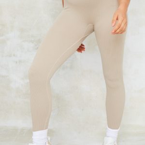 Maternity Stone Contour Rib Leggings
