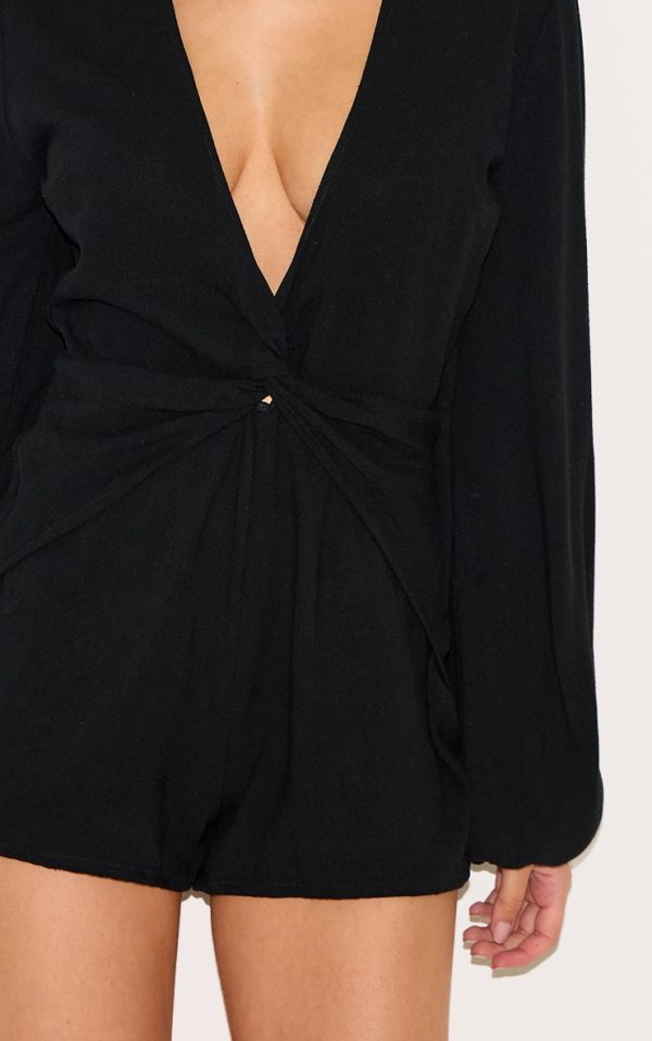 b9e9e039c3147e4b25f56edd9c2e4357a7166f4e_CNM7961_4_black_long_sleeve_plunge_twist_detail_playsuit