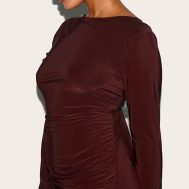b9f80234ec399b2fdbb584ecfaf2e79b83c50cfd_CNM3338_4_plus_chocolate_double_layer_slinky_ruched_long_sleeve_mini_dress-1