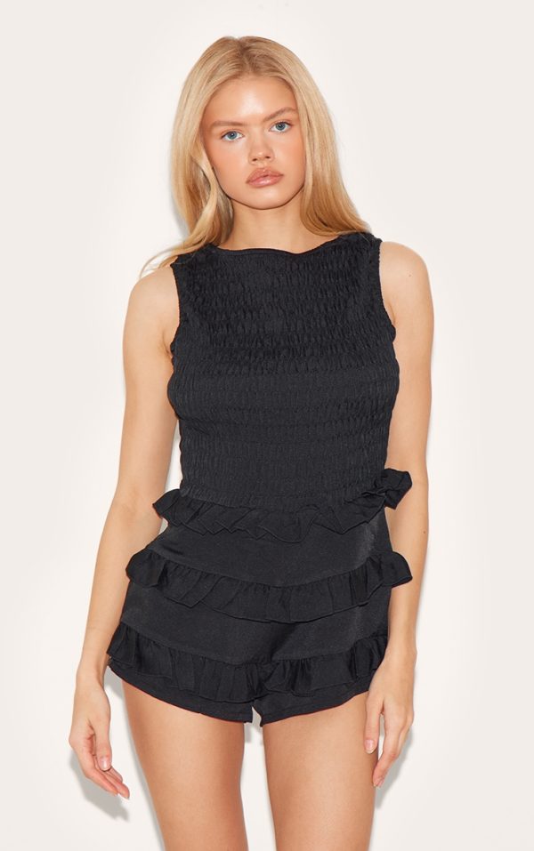 ba982c518b88a500d381c131b31c910f160d124d_CNL9289_1_black_woven_shirred_boat_neck_playsuit