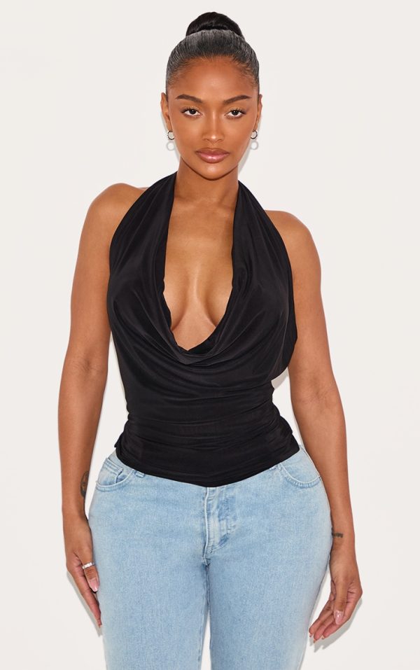 baab624bd32cf664e9a71793b7d393c5a5b100e1_CNK8932_1_shape_black_halter_cowl_neck_long_line_open_back_top