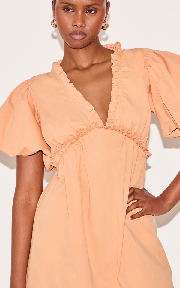 bb8f911e753a0d499a4406eb27e34f1f90fce24e_CNM4345_4_orange_cotton_gathered_a_line_dress