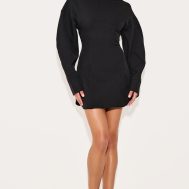 bba5cd01fb5a8137a2ba19d64a7c7512ea8e748c_CNM2237_3_black_tailored_long_sleeve_shift_dress