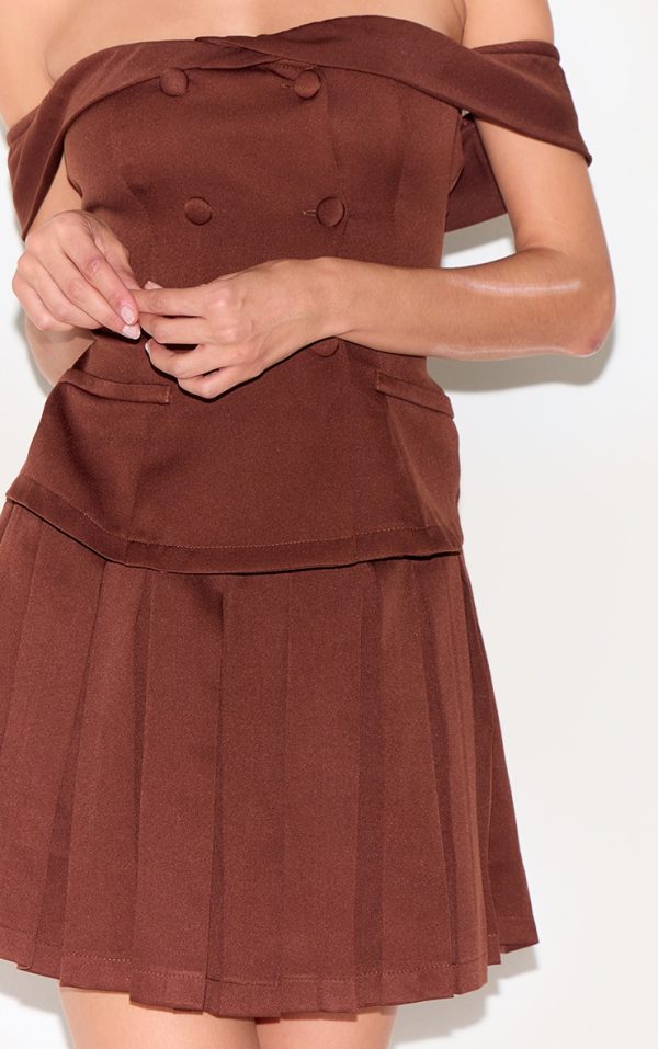 bc0b5275659cc478267b6fd2d0ed97664285af7f_CNL9283_4_chocolate_tailored_button_detail_bardot_pleated_skort_playsuit
