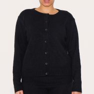 bcca987a485c9f26585e6fb5158f1ffc198e058a_CNJ1991_1_plus_black_melange_soft_knit_basic_button_up_cardigan