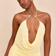 bcdda8aa7e402eb65f608ad95b30f0b7ed3da3c2_CNM8028_1_butter_yellow_double_layer_crinkle_mesh_trim_cowl_neck_long_top
