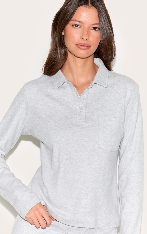 bd2016713b832c7227cd7004640e0143c5e14abb_CNM6183_1_light_grey_long_sleeved_super_soft_v_neck_button_up_top