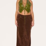 bd5b2a3aa5c4a2befb51770172b736f458d264a2_CNE0792_3_plus_olive_washed_faux_leather_lace_up_plunge_halterneck_top