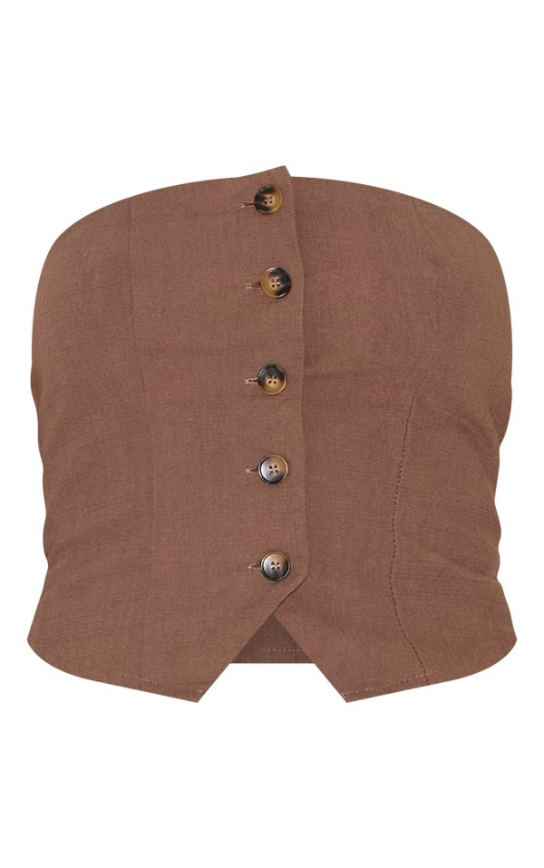 bd721218be49628ba140e2add5ce012f873a5851_CNM3508_5_petite_chocolate_woven_bandeau_button_up_top
