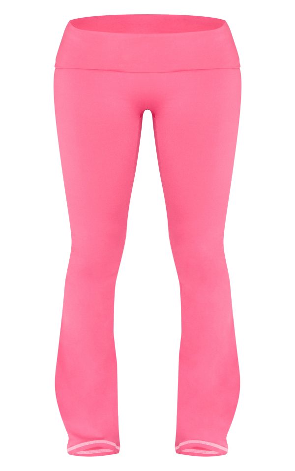 bdcc48fd3dbb798e938bdc9c490edca36ce10ca7_CNJ9555_5_shape_hot_pink_sculpted_contrast_stitch_foldover_waist_flare_trousers-1