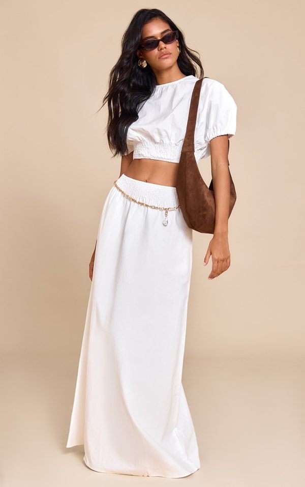 bdf4c66d56ddf70d1c0673d102050dc8671f1964_CNM1726_1_white_sheered_waist_low_rise_maxi_skirt
