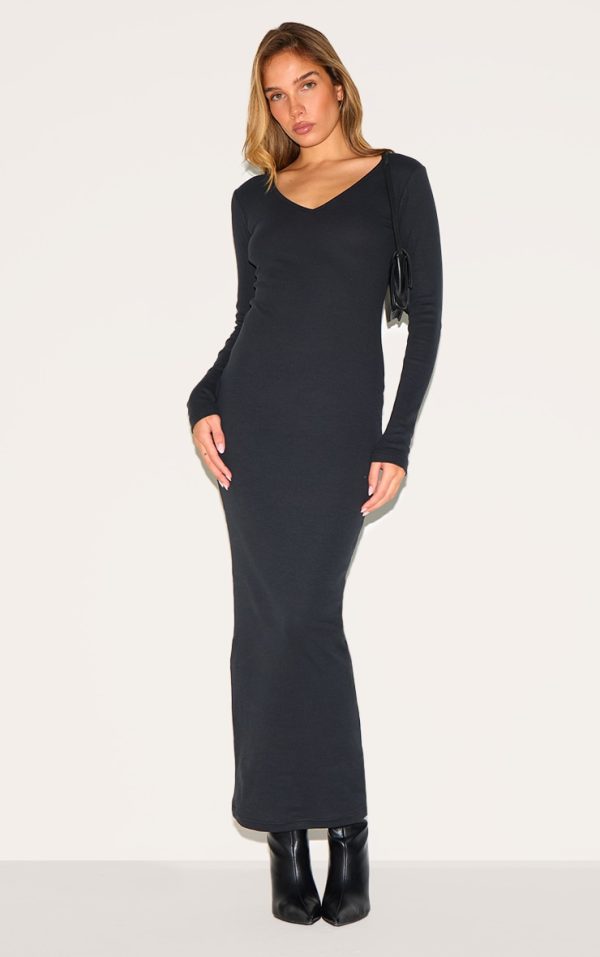 be715e864a0769840b9fa68c450c12df414b8b0a_CNL7512_1_black_ribbed_v_neck_long_sleeve_maxi_dress