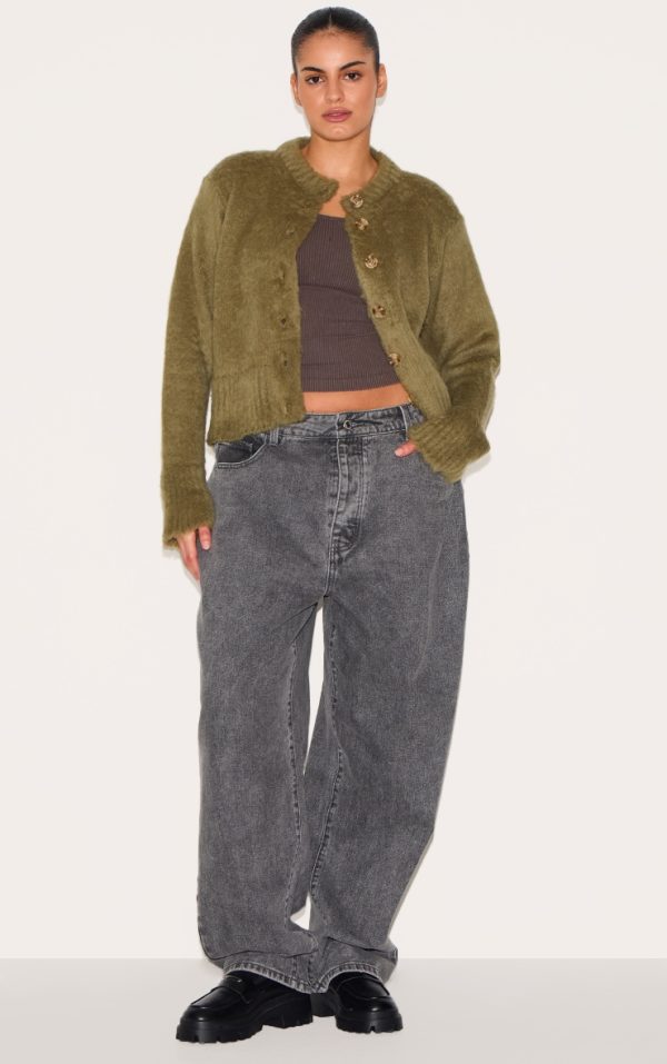 bea93b245aac4223c4a53208864fd3e1ff513039_CNM5182_3_plus_khaki_eyelash_knitted_cardigan