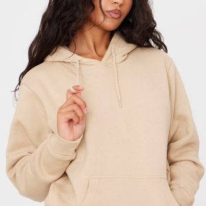 Sand Oversized Fit Sweat Hoodie