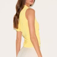 bf411b0f5af0197d791e1741ef3ee6935f77a7f3_CNM6683_2_lemon_double_layer_mesh_ruched_detail_asymmetric_top