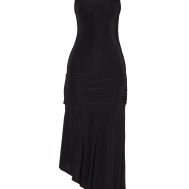 bf41f282e5a4a2a5c03731708ac263234f280cd9_CNM6737_5_black_double_layer_slinky_asymmetrical_ruched_midaxi_dress