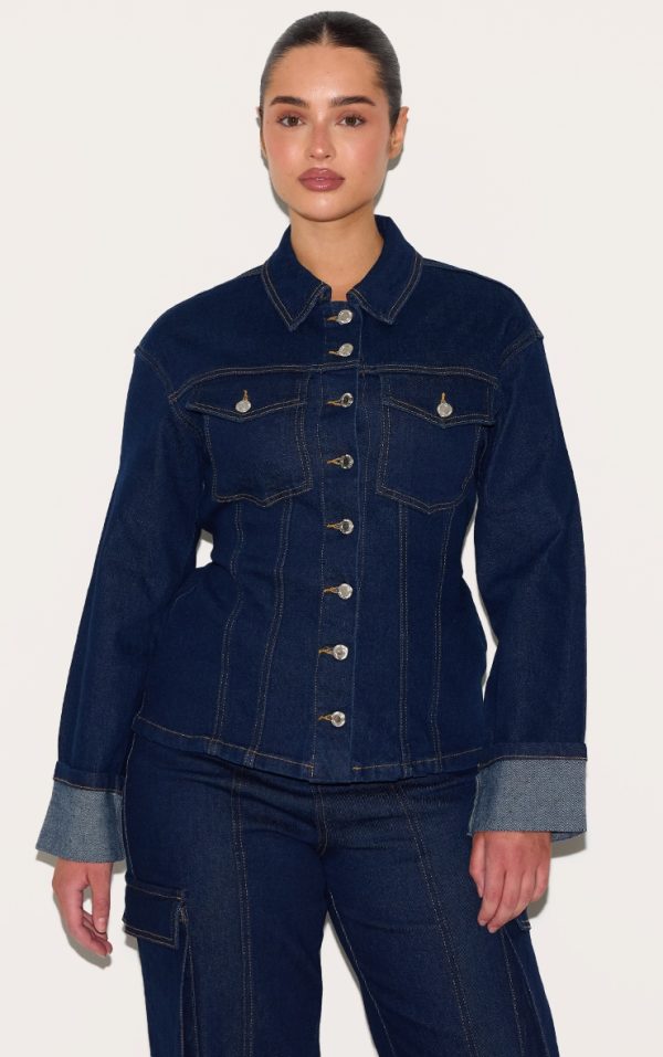 bf7ed5fa4e8e29bbafc6f569e969966670e37b65_CNM2070_1_shape_stretch_denim_turn_up_sleeve_adjustable_back_jacket