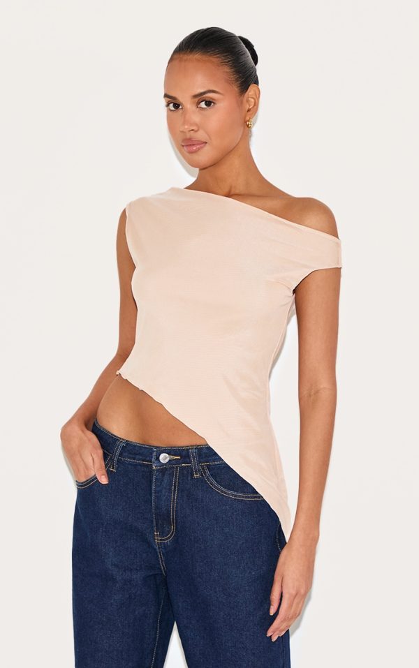 bf946f9171450720ff290360377f4c1f89174e62_CNM6301_1_almond_asymmetric_neck_mesh_top