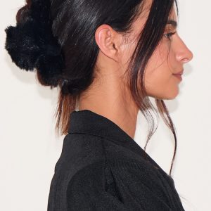 Black Faux Fur Hair Claw