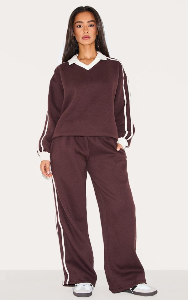 bfe699b5799e4a6806e7fab7af11bd8dec2eedef_CNM1874_1_petite_chocolate_wide_leg_stripe_detail_jogger