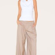 bfe7593069680d92abe5ac571f455be9c51032ee_CNM4291_3_white_cotton_ruched_waist_sleeveless_top