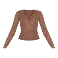 c0842b276a5234b299a59409b00c5c5d9a661dd6_CNM1228_5_chocolate_sheer_bobble_crochet_long_sleeve_beaded_keyhole_cut_out_top