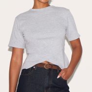 c0c62fd65f625426cc862e512b78989a96d54149_CNM6000_4_grey_marl_cotton_ruched_side_detail_t_shirt