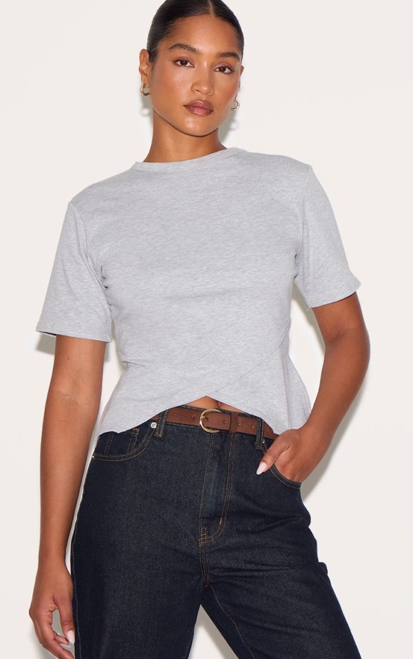 c0c62fd65f625426cc862e512b78989a96d54149_CNM6000_4_grey_marl_cotton_ruched_side_detail_t_shirt