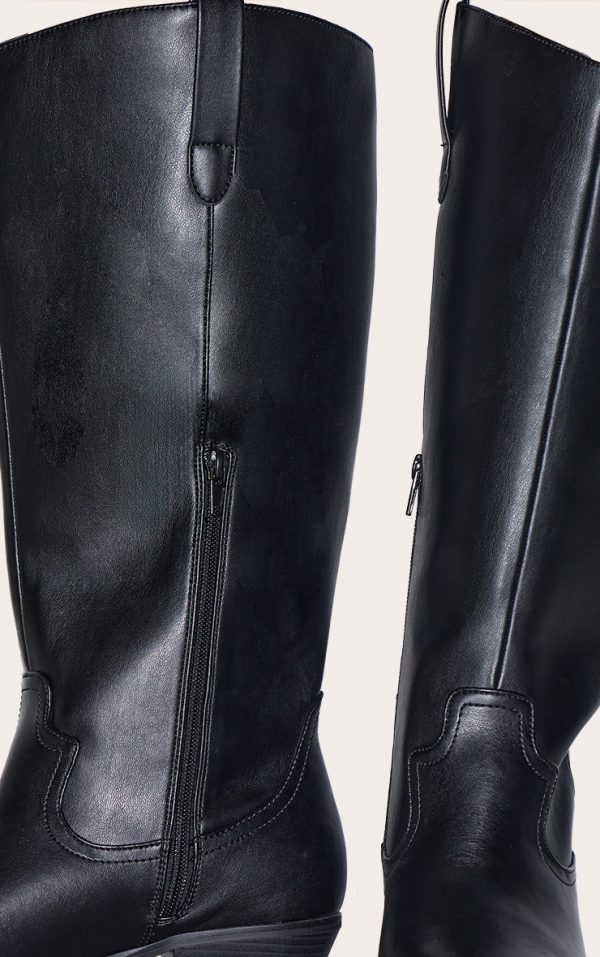 c117611113c1d67c3113f98f165d1076fd056f7c_CNL4034_4_black_pu_wide_fit_point_toe_knee_high_western_boots