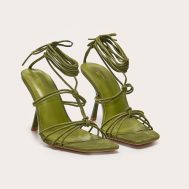 c1c63dcc6351c34824c505cb8b6e55c72694a9a6_CNL7192_2_green_wide_fit_pu_square_toe_knotted_strappy_lace_up_heeled_sandals