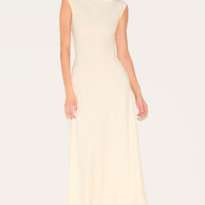 Lemon Panelled Floaty Maxi Dress