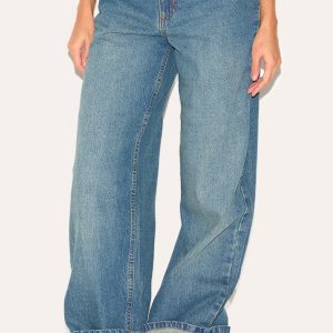 Vintage High Waist Turn Up Leg Jeans