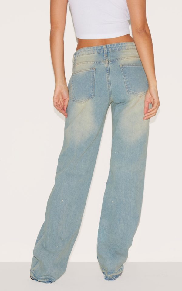 c2ae49a5e43adf54fa545b50de6f9a3ce4f14e29_CNF2046_3_faded_vintage_wash_splattered_effect_straight_leg_jeans