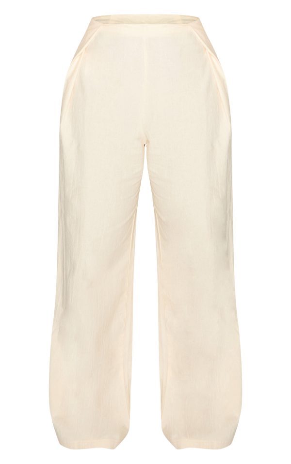 c34e1f9925f84e12f8609b25f9e80f3e6774df9c_CNM6341_5_shape_cream_linen_highwaisted_pleated_wide_leg_trousers