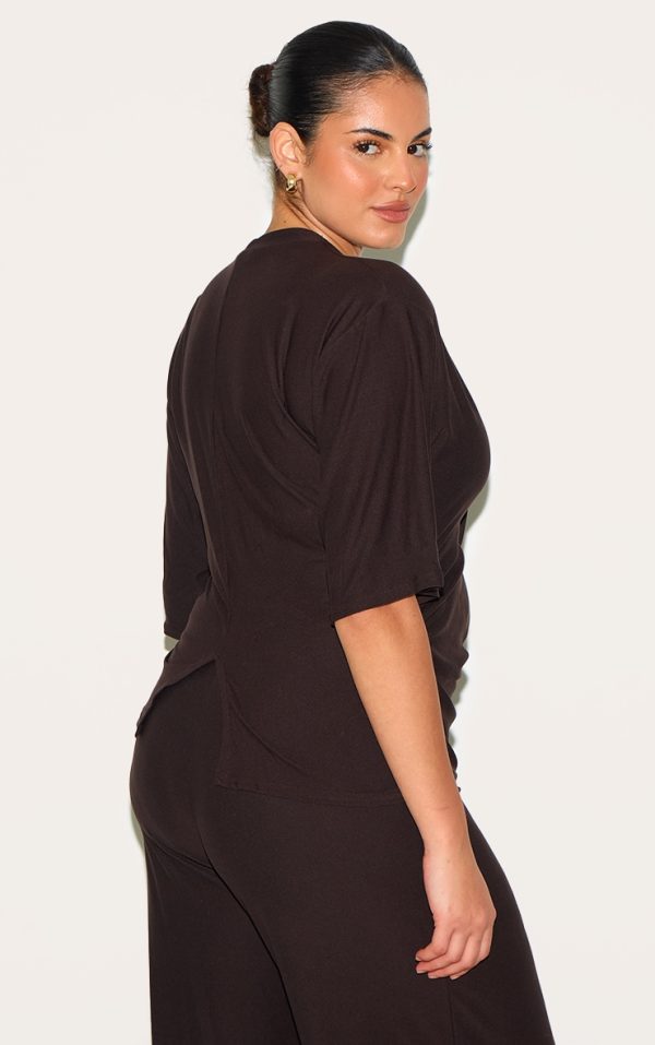c43b38e110c82a244c1276af9083de2c07278189_CNM2627_2_plus_chocolate_soft_touch_ruched_oversized_short_sleeve_t_shirt
