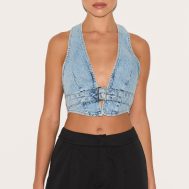 c45cc88f0ad8acc8de83c98e4e9605d9da39231d_CNE1207_1_light_blue_wash_buckle_front_denim_halterneck_top