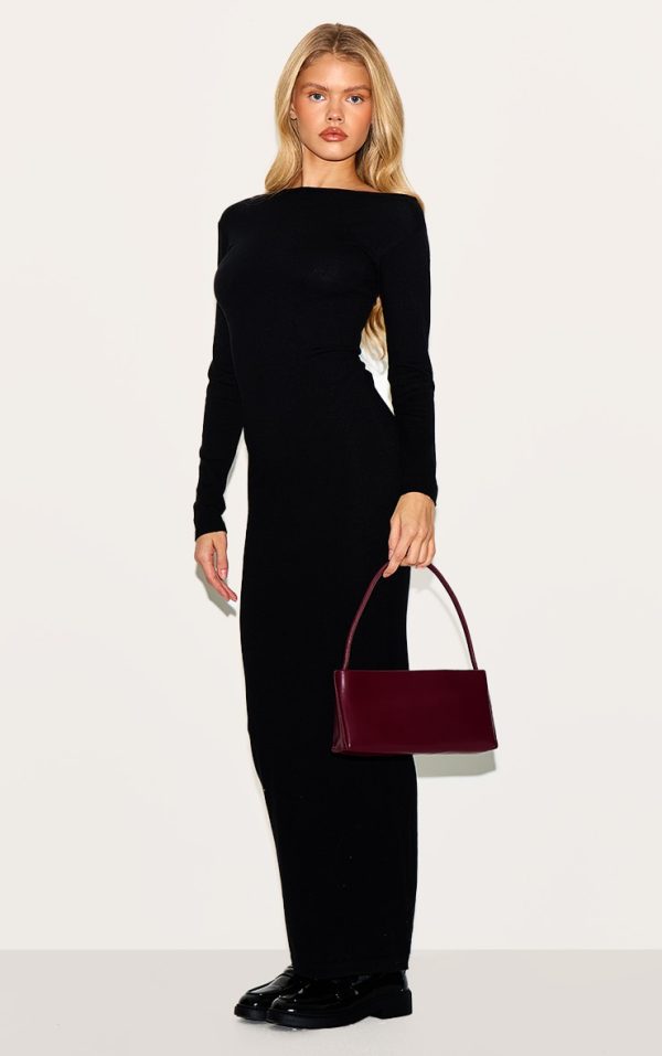 c47f907c1dec3b434757e8f36f12ac5a26e88f03_CNL6043_3_black_basic_knit_asymmetric_neckline_long_sleeve_maxi_dress