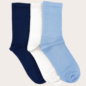 Blue 3 Pack Tonal Socks