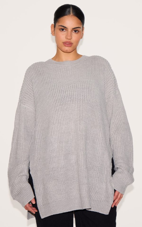 c4dd47854de7837970b388160b85d78599f81707_CMO2372_1_plus_grey_round_neck_side_split_jumper