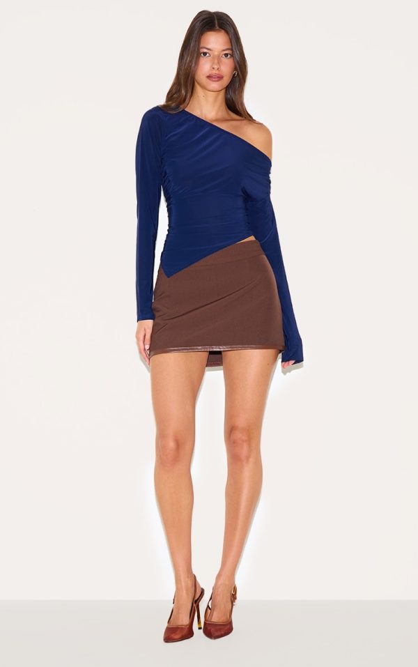c4ee501315abf46b48d2a4aa638f67d56df3ab0c_CNM6298_3_navy_slinky_asymmetric_ruched_long_sleeve_top