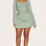 c56f65c8334b015faf4f26e31a73524907937baa_CNM1371_3_shape_olive_woven_tailored_square_neck_ruched_side_flippy_mini_dress