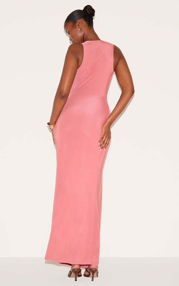 c5dff4626437248a6b6b101b6e5382f3143c09ee_CNM8724_2_blush_rose_double_layer_slinky_drop_waist_ruched_maxi_dress