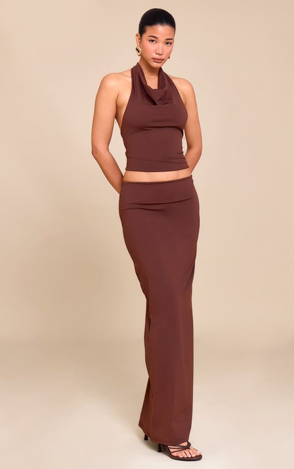 c6454d6820e38504f0a7a62525232bec24473051_CNN0910_3_chocolate_brown_matte_sculpt_halterneck_gold_detail_backless_top
